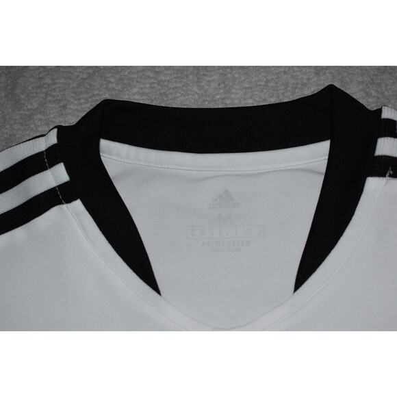 Adidas Gym Shirt Jersey Mens Size Medium Soccer PrimeGreen Polyester Performance - Picture 5 of 6